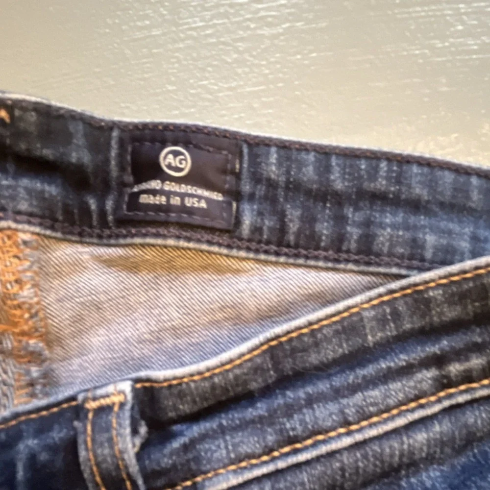 AG Prima Jeans 27R Mid Rise Cigarette Dark Wash USA Made Adriano‎ Goldschmied